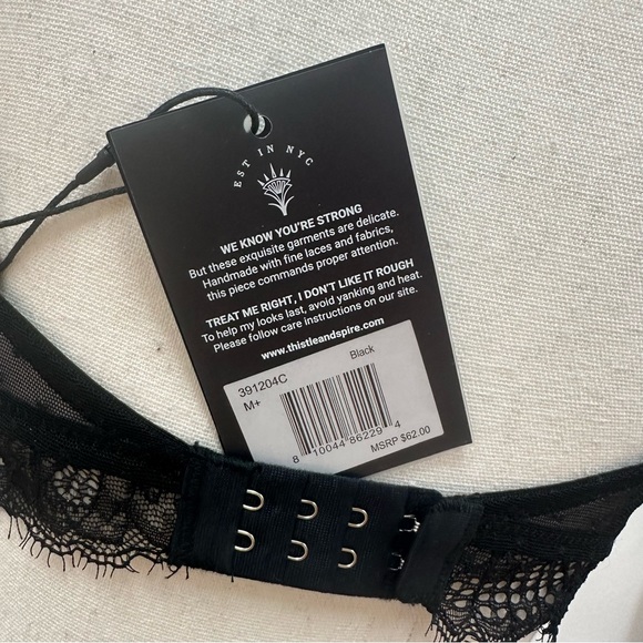 Thistle and Spire Amore Black Lace Bralette - Picture 5 of 7